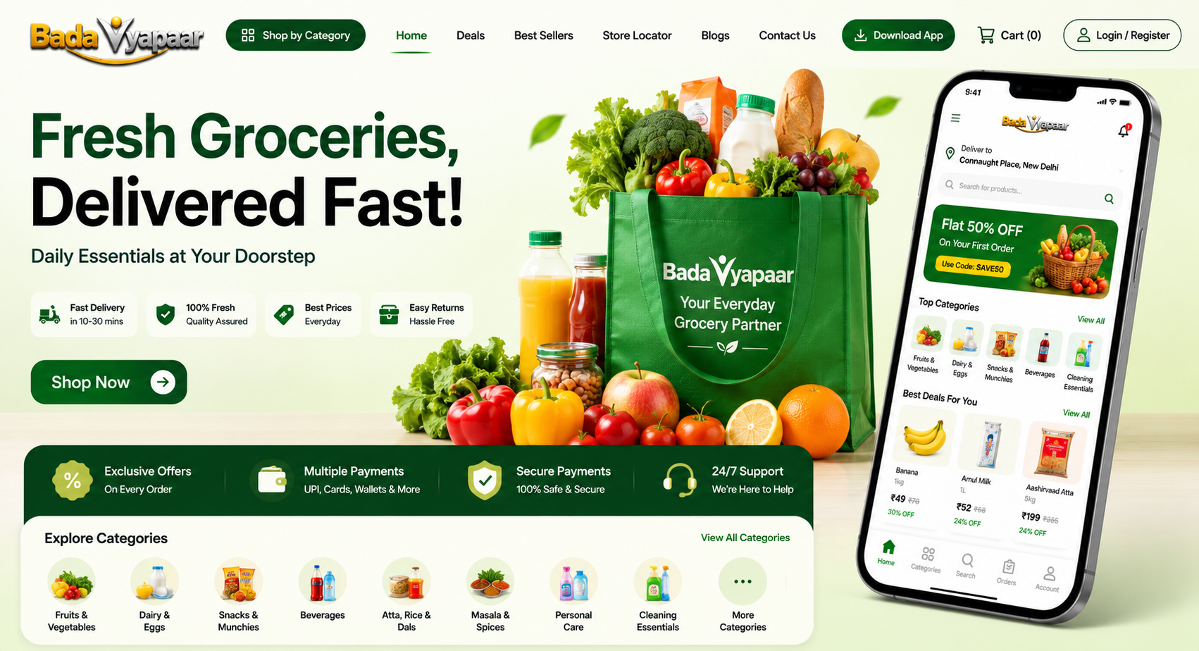Grocery Delivery Platform preview