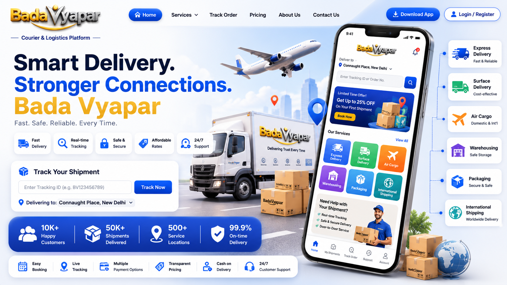 Courier & Logistics Platform preview