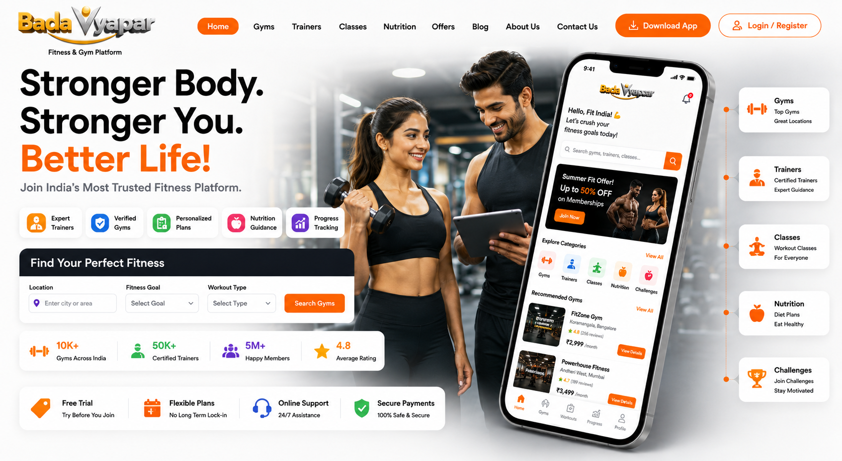 Fitness & Gym Platform preview