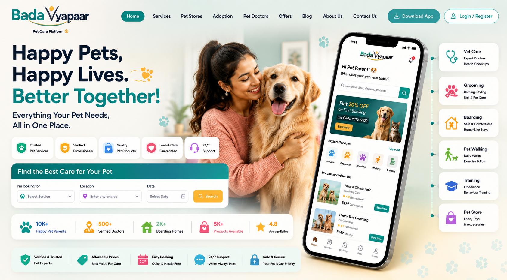 Pet Care Platform preview