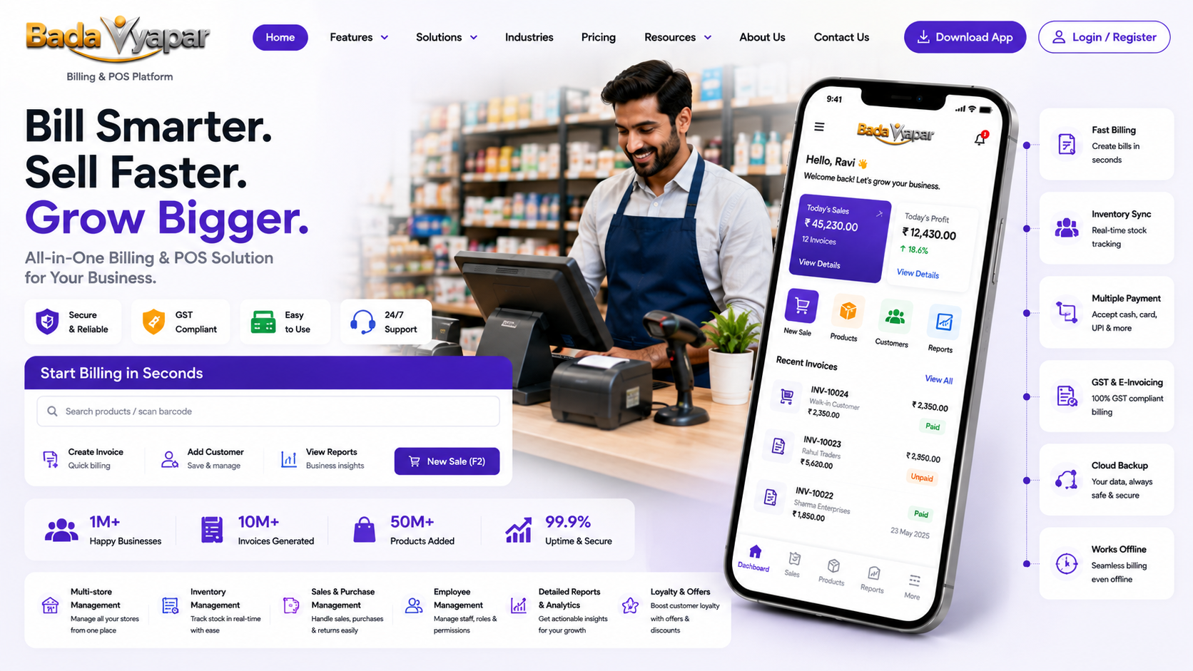 Billing & POS Platform preview