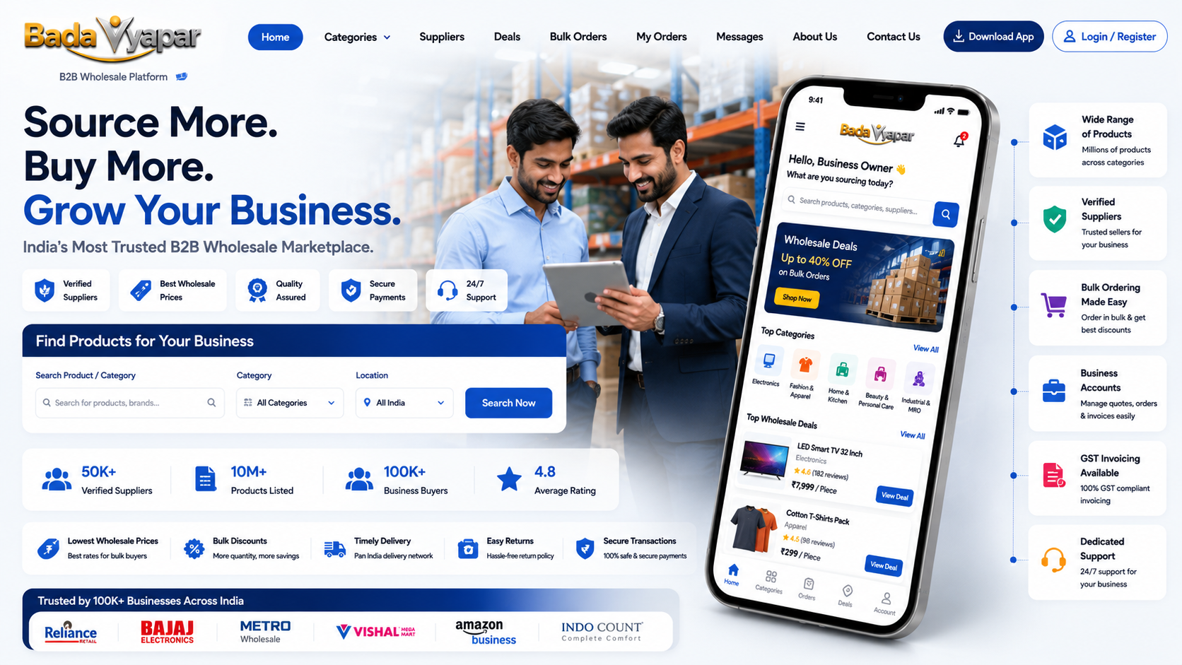 B2B Wholesale Platform preview