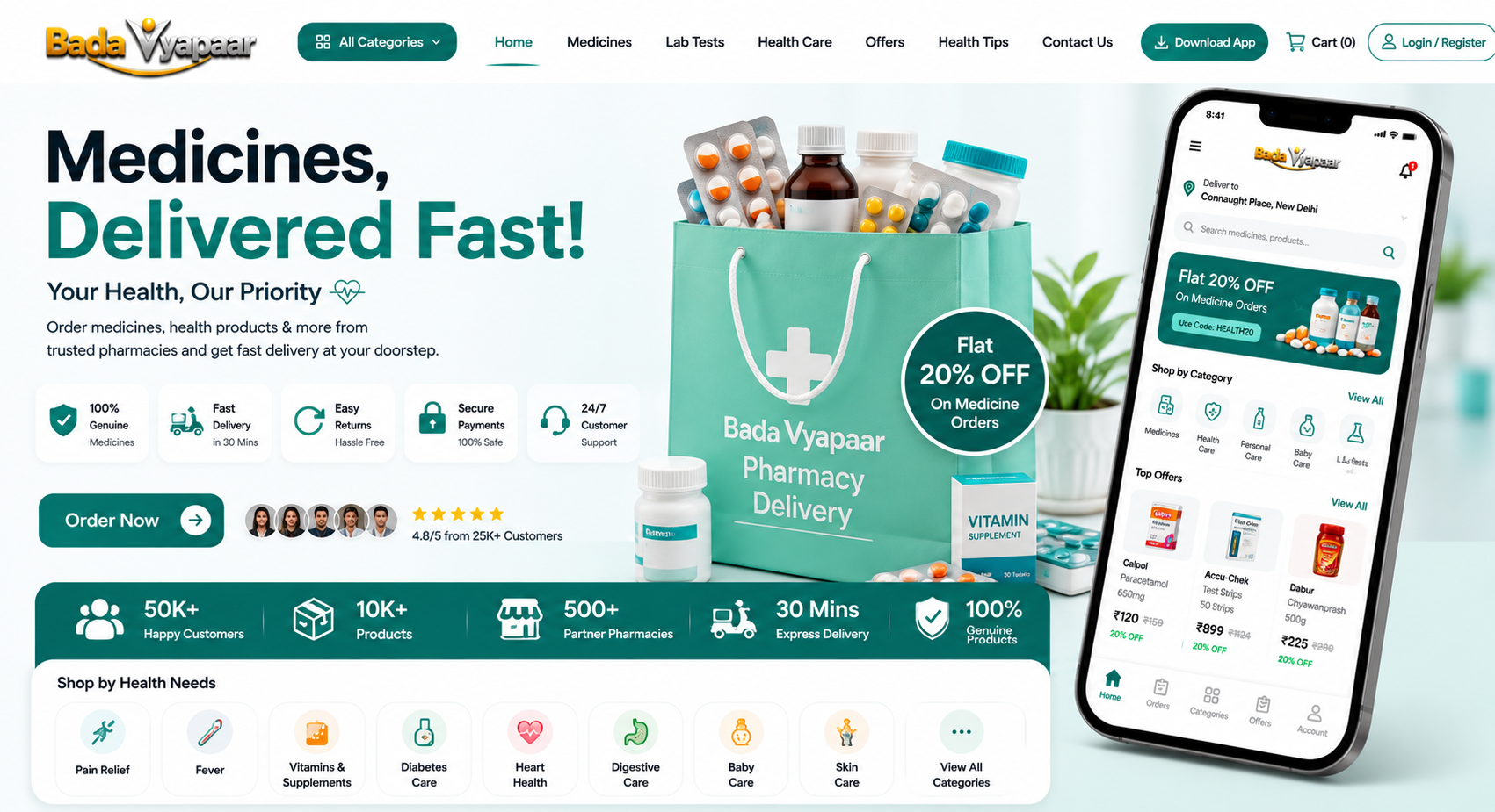 Pharmacy Delivery Platform preview