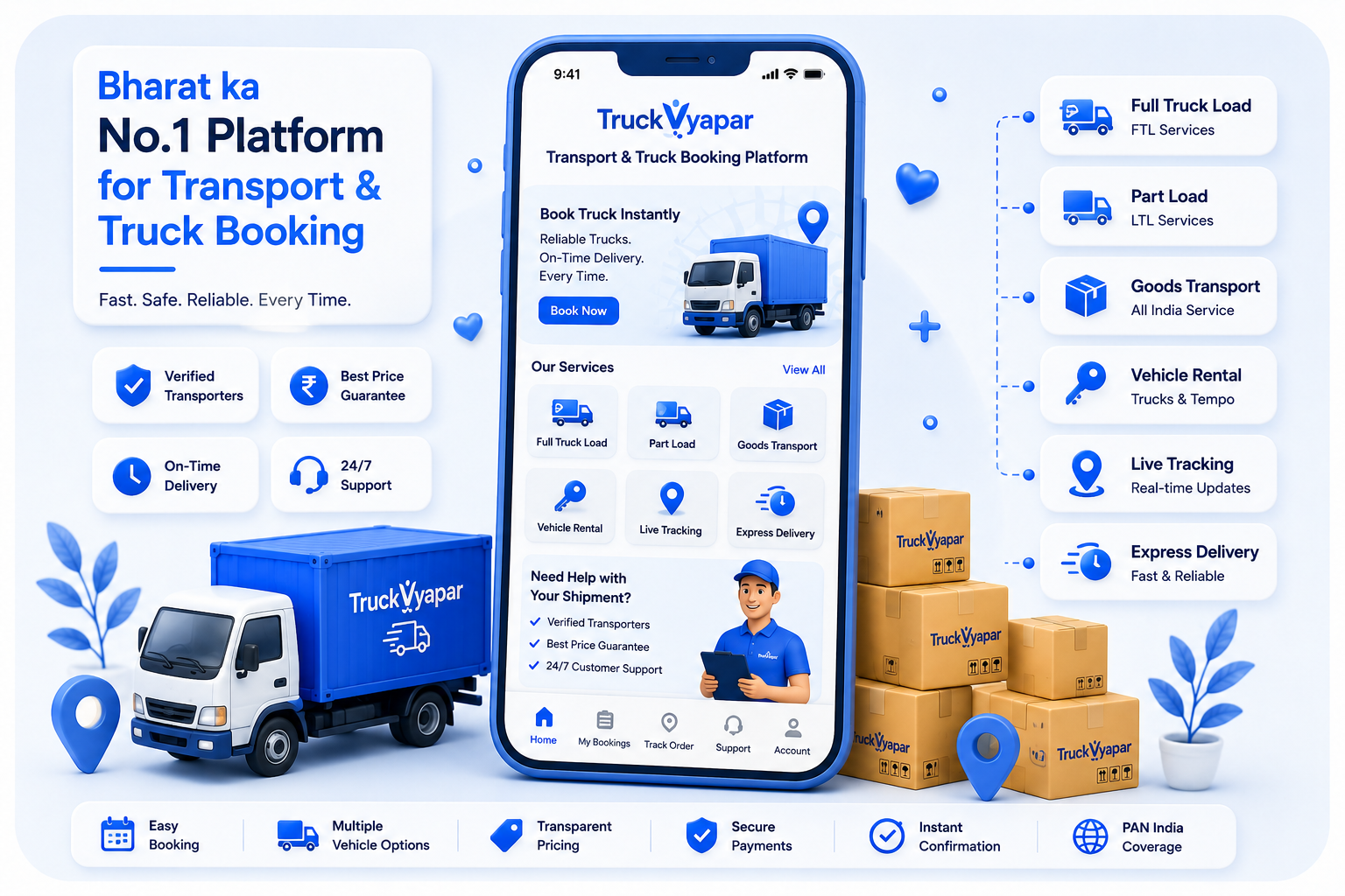 Transport & Truck Booking Platform image
