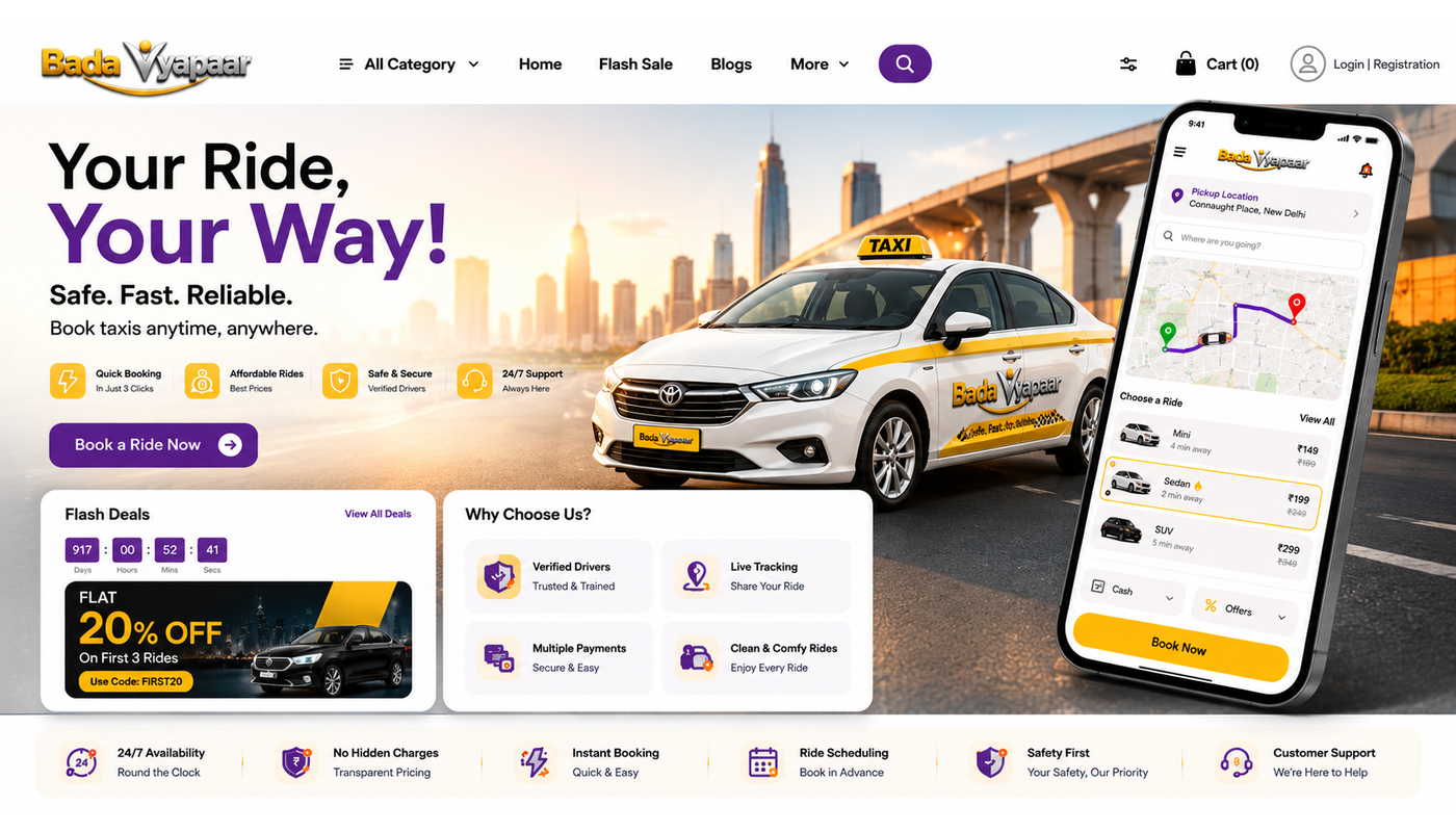 Taxi Booking Platform demo