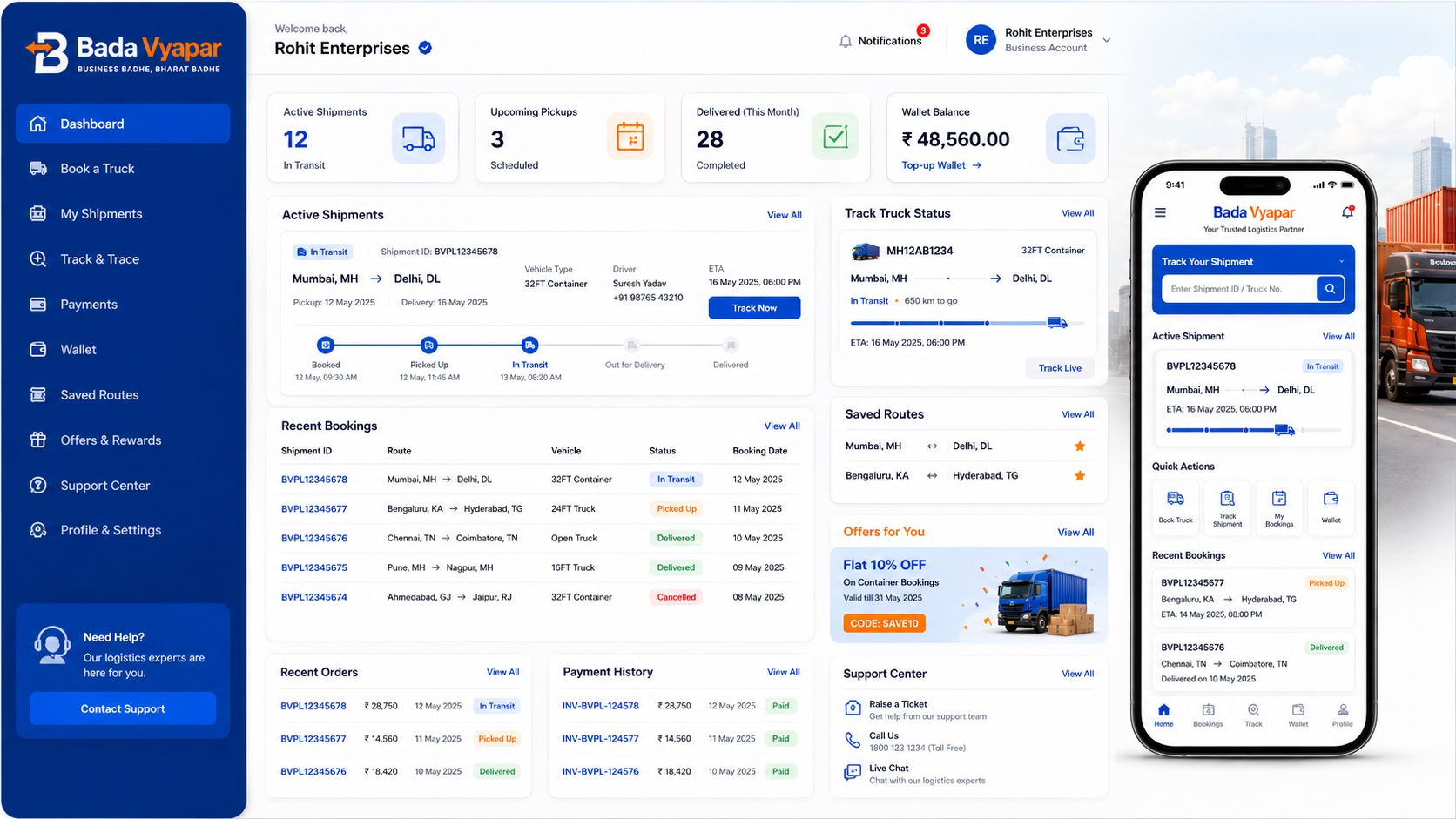 Fleet Owner Dashboard and Operations